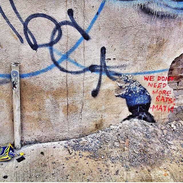 Граффити знаменитого уличного художника Бэнкси
